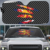 Finland Beast Auto Sun Shade Ripped Flag Graphic - Wonder Print Shop