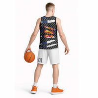 Finland Beast Basketball Jersey Ripped Flag Graphic - Wonder Print Shop