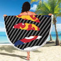 Finland Beast Beach Blanket Ripped Flag Graphic - Wonder Print Shop