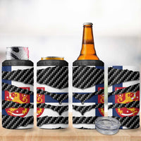 Finland Beast 4 in 1 Can Cooler Tumbler Ripped Flag Graphic - Wonder Print Shop