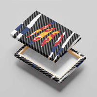 Finland Beast Canvas Wall Art Ripped Flag Graphic - Wonder Print Shop