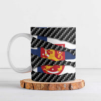 Finland Beast Ceramic Mug Ripped Flag Graphic - Wonder Print Shop
