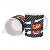 Finland Beast Ceramic Mug Ripped Flag Graphic - Wonder Print Shop