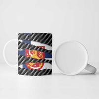 Finland Beast Ceramic Mug Ripped Flag Graphic - Wonder Print Shop