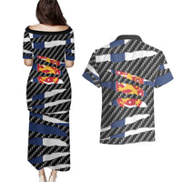 Finland Beast Couples Matching Puletasi and Hawaiian Shirt Ripped Flag Graphic - Wonder Print Shop