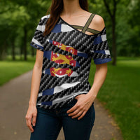 Finland Beast Cross Shoulder Shirt Ripped Flag Graphic - Wonder Print Shop