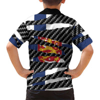 Finland Beast Family Matching Long Sleeve Bodycon Dress and Hawaiian Shirt Ripped Flag Graphic - Wonder Print Shop