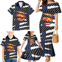 Finland Beast Family Matching Mermaid Dress and Hawaiian Shirt Ripped Flag Graphic - Wonder Print Shop