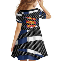 Finland Beast Family Matching Off The Shoulder Long Sleeve Dress and Hawaiian Shirt Ripped Flag Graphic - Wonder Print Shop