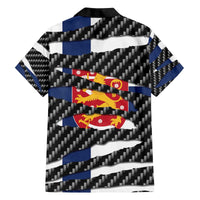 Finland Beast Family Matching Off The Shoulder Long Sleeve Dress and Hawaiian Shirt Ripped Flag Graphic - Wonder Print Shop