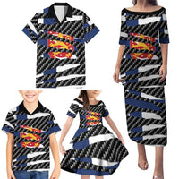 Finland Beast Family Matching Puletasi and Hawaiian Shirt Ripped Flag Graphic - Wonder Print Shop