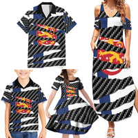 Finland Beast Family Matching Summer Maxi Dress and Hawaiian Shirt Ripped Flag Graphic - Wonder Print Shop