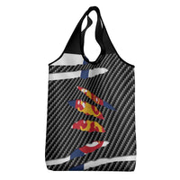 Finland Beast Grocery Bag Ripped Flag Graphic - Wonder Print Shop