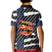 Finland Beast Kid Polo Shirt Ripped Flag Graphic - Wonder Print Shop