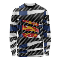 Finland Beast Long Sleeve Shirt Ripped Flag Graphic - Wonder Print Shop