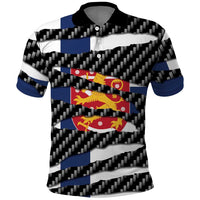 Finland Beast Polo Shirt Ripped Flag Graphic - Wonder Print Shop
