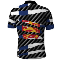 Finland Beast Polo Shirt Ripped Flag Graphic - Wonder Print Shop