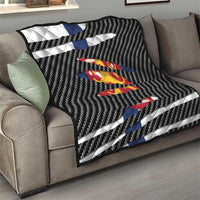 Finland Beast Quilt Ripped Flag Graphic - Wonder Print Shop