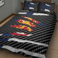 Finland Beast Quilt Bed Set Ripped Flag Graphic - Wonder Print Shop