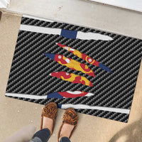 Finland Beast Rubber Doormat Ripped Flag Graphic - Wonder Print Shop