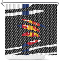 Finland Beast Shower Curtain Ripped Flag Graphic - Wonder Print Shop