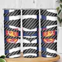 Finland Beast Skinny Tumbler Ripped Flag Graphic - Wonder Print Shop