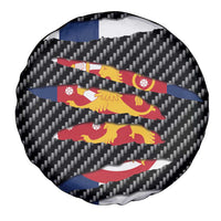 Finland Beast Spare Tire Cover Ripped Flag Graphic - Wonder Print Shop