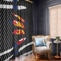 Finland Beast Window Curtain Ripped Flag Graphic - Wonder Print Shop