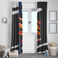 Finland Beast Window Curtain Ripped Flag Graphic - Wonder Print Shop