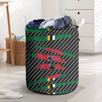 Dominica Beast Laundry Basket Ripped Flag Graphic - Wonder Print Shop