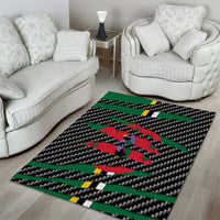 Dominica Beast Area Rug Ripped Flag Graphic - Wonder Print Shop