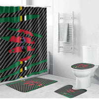 Dominica Beast Bathroom Set Ripped Flag Graphic - Wonder Print Shop