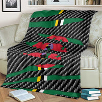 Dominica Beast Blanket Ripped Flag Graphic - Wonder Print Shop