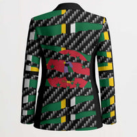 Dominica Beast Blazer Ripped Flag Graphic - Wonder Print Shop