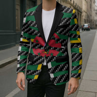 Dominica Beast Blazer Ripped Flag Graphic - Wonder Print Shop