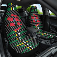 Dominica Beast Car Seat Cover Ripped Flag Graphic - Wonder Print Shop