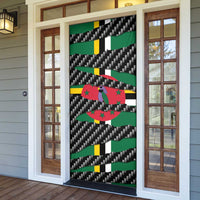 Dominica Beast Door Cover Ripped Flag Graphic - Wonder Print Shop