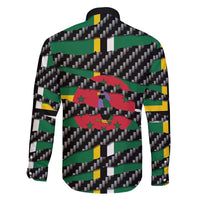 Dominica Beast Family Matching Long Sleeve Bodycon Dress and Hawaiian Shirt Ripped Flag Graphic - Wonder Print Shop