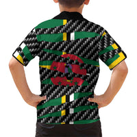 Dominica Beast Family Matching Puletasi and Hawaiian Shirt Ripped Flag Graphic - Wonder Print Shop