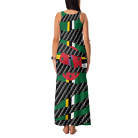 Dominica Beast Family Matching Tank Maxi Dress and Hawaiian Shirt Ripped Flag Graphic - Wonder Print Shop