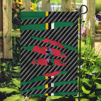 Dominica Beast Garden Flag Ripped Flag Graphic - Wonder Print Shop