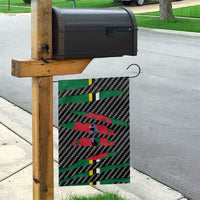 Dominica Beast Garden Flag Ripped Flag Graphic - Wonder Print Shop