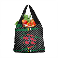Dominica Beast Grocery Bag Ripped Flag Graphic - Wonder Print Shop