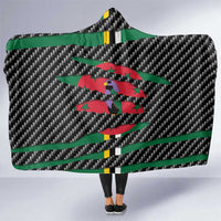 Dominica Beast Hooded Blanket Ripped Flag Graphic - Wonder Print Shop