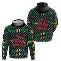 Dominica Beast Hoodie Ripped Flag Graphic - Wonder Print Shop