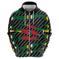 Dominica Beast Hoodie Ripped Flag Graphic - Wonder Print Shop