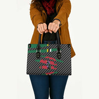 Dominica Beast Leather Bag Ripped Flag Graphic - Wonder Print Shop