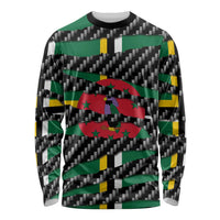 Dominica Beast Long Sleeve Shirt Ripped Flag Graphic - Wonder Print Shop