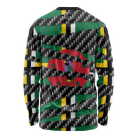 Dominica Beast Long Sleeve Shirt Ripped Flag Graphic - Wonder Print Shop