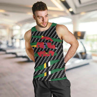 Dominica Beast Men Tank Top Ripped Flag Graphic - Wonder Print Shop